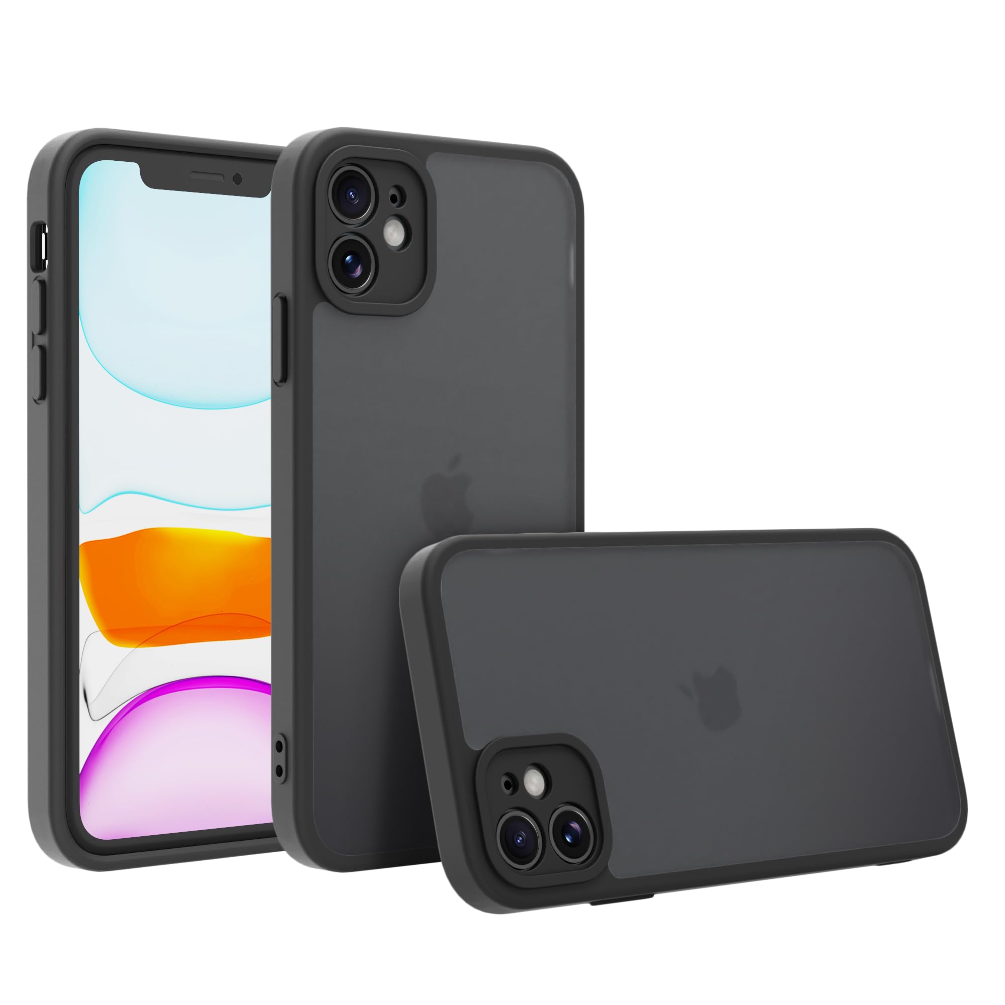 iphone11 6.1 ケース セット売り Amazon.co.jp: PinLiSheng iPhone 11 ケース 半透明 全面保護 いPhone